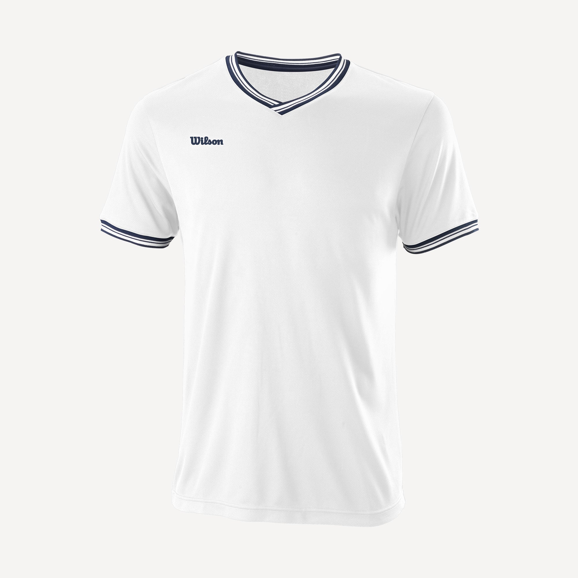 Wilson Team 2 Men's V-Neck Tennis Shirt White (1)