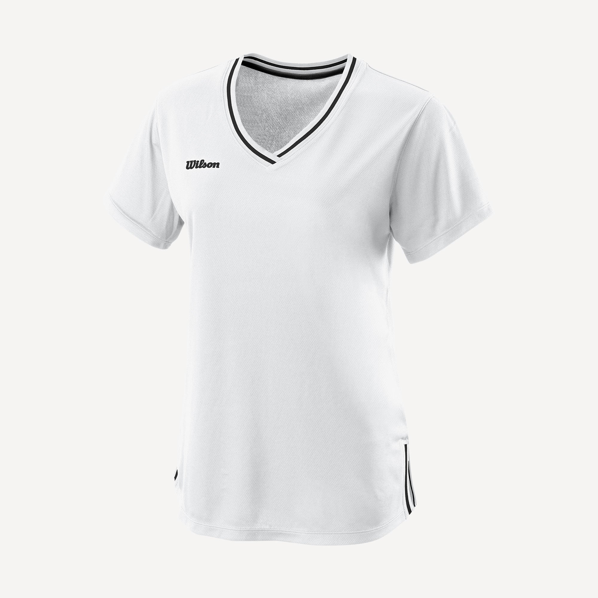 Wilson Team 2 Women's V-Neck Tennis Shirt White (1)