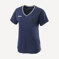 Wilson Team 2 Women's V-Neck Tennis Shirt Blue (1)
