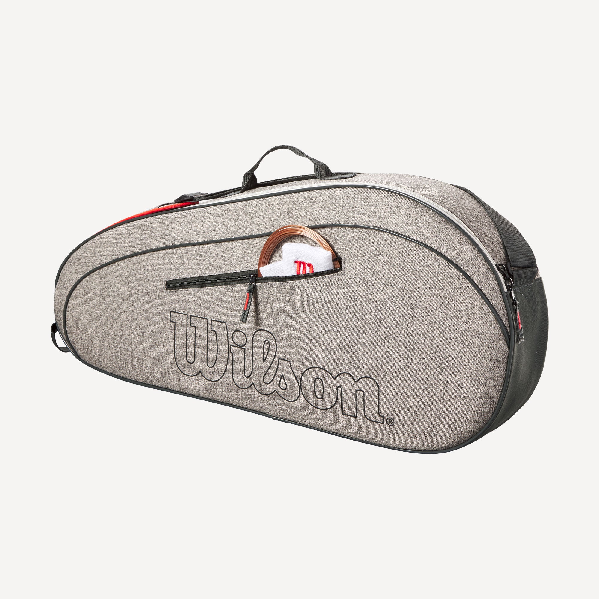Wilson Team 3 Pack Tennis Racket Bag Grey (3)