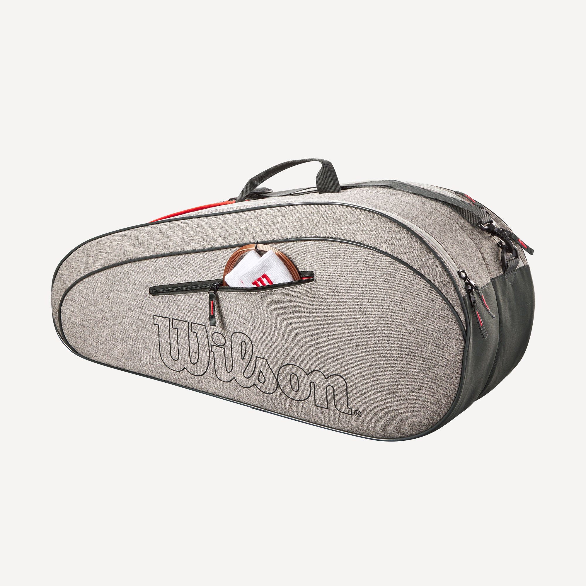 Wilson Team 6 Pack Tennis Racket Bag Grey (5)